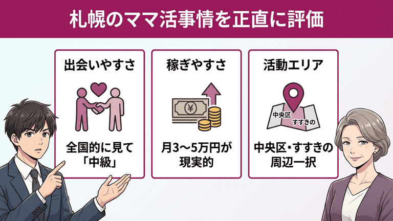 札幌のママ活事情を正直に評価する