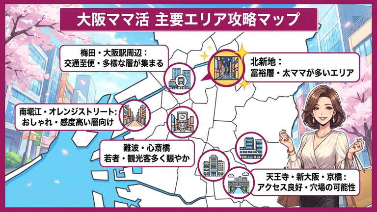 大阪でママ活ができるおすすめエリア