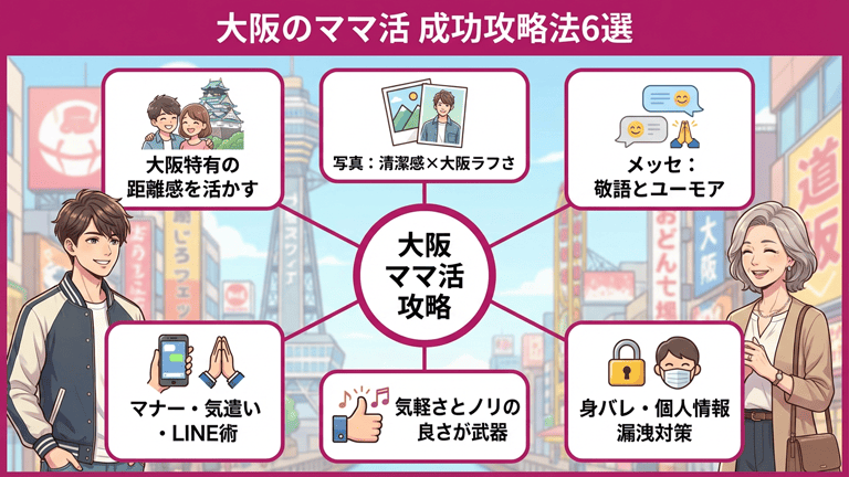 大阪のママ活で成功するための攻略法とコツ