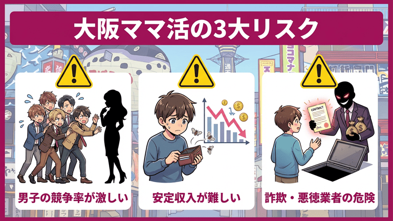 大阪でママ活するデメリット