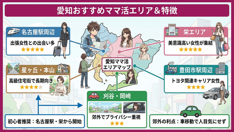 愛知でママ活ができるおすすめエリア