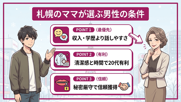 札幌のママが選ぶ男性の条件とは何か