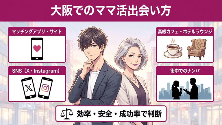 大阪でママとの出会いを探す方法