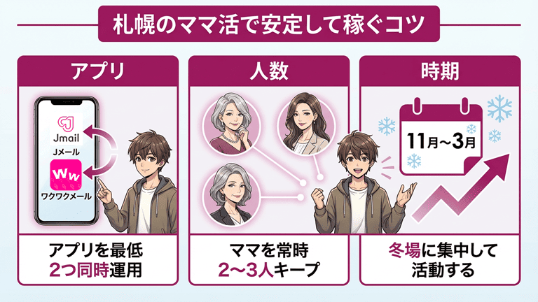 札幌のママ活で安定して稼ぐためのコツ