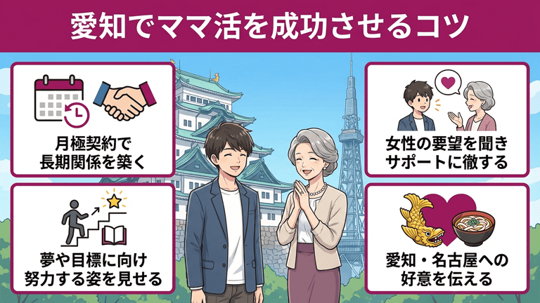 愛知でママ活を成功させるコツ