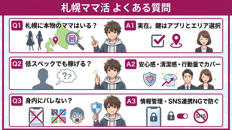 札幌のママ活でよくある質問