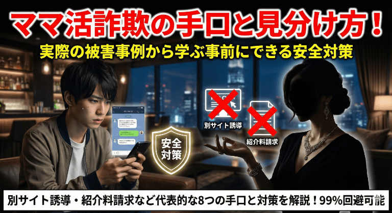 ママ活詐欺の手口と見分け方！実際の被害事例から学ぶ事前にできる安全対策