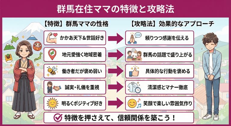 群馬在住のママの特徴と攻略法