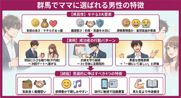 群馬でママに選ばれる男性の特徴