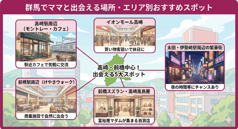 群馬でママと出会える場所・エリア別おすすめスポット