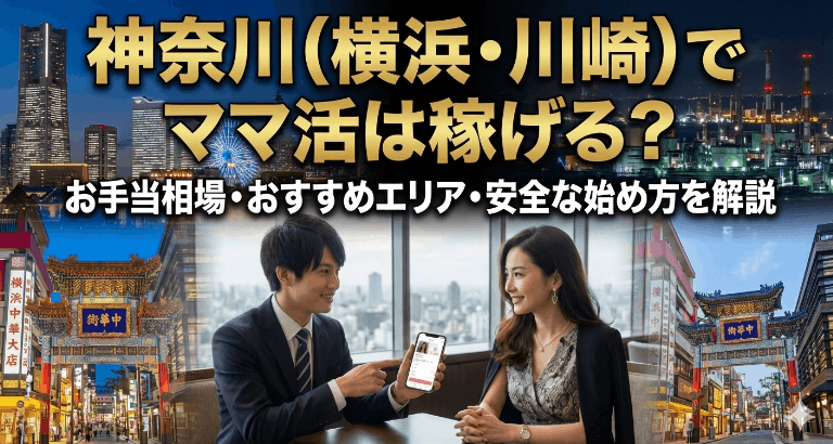 神奈川(横浜・川崎)でママ活は稼げる？お手当相場・おすすめエリア・安全な始め方を解説