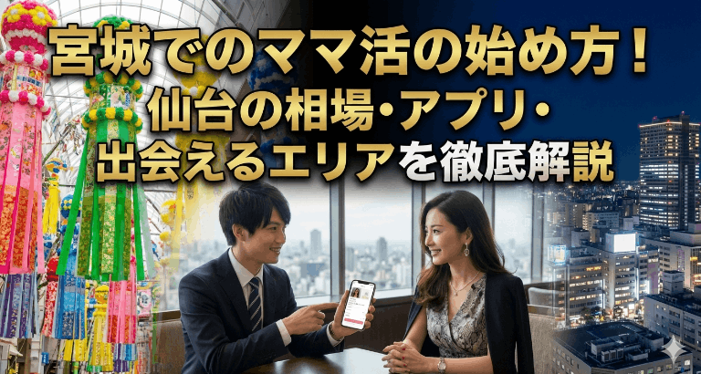 宮城でのママ活の始め方！仙台の相場・アプリ・出会えるエリアを徹底解説