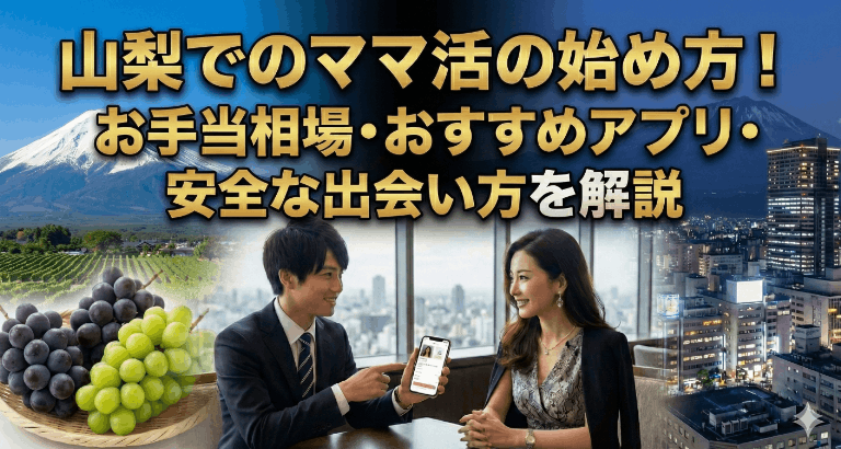 山梨でのママ活の始め方！お手当相場・おすすめアプリ・安全な出会い方を解説